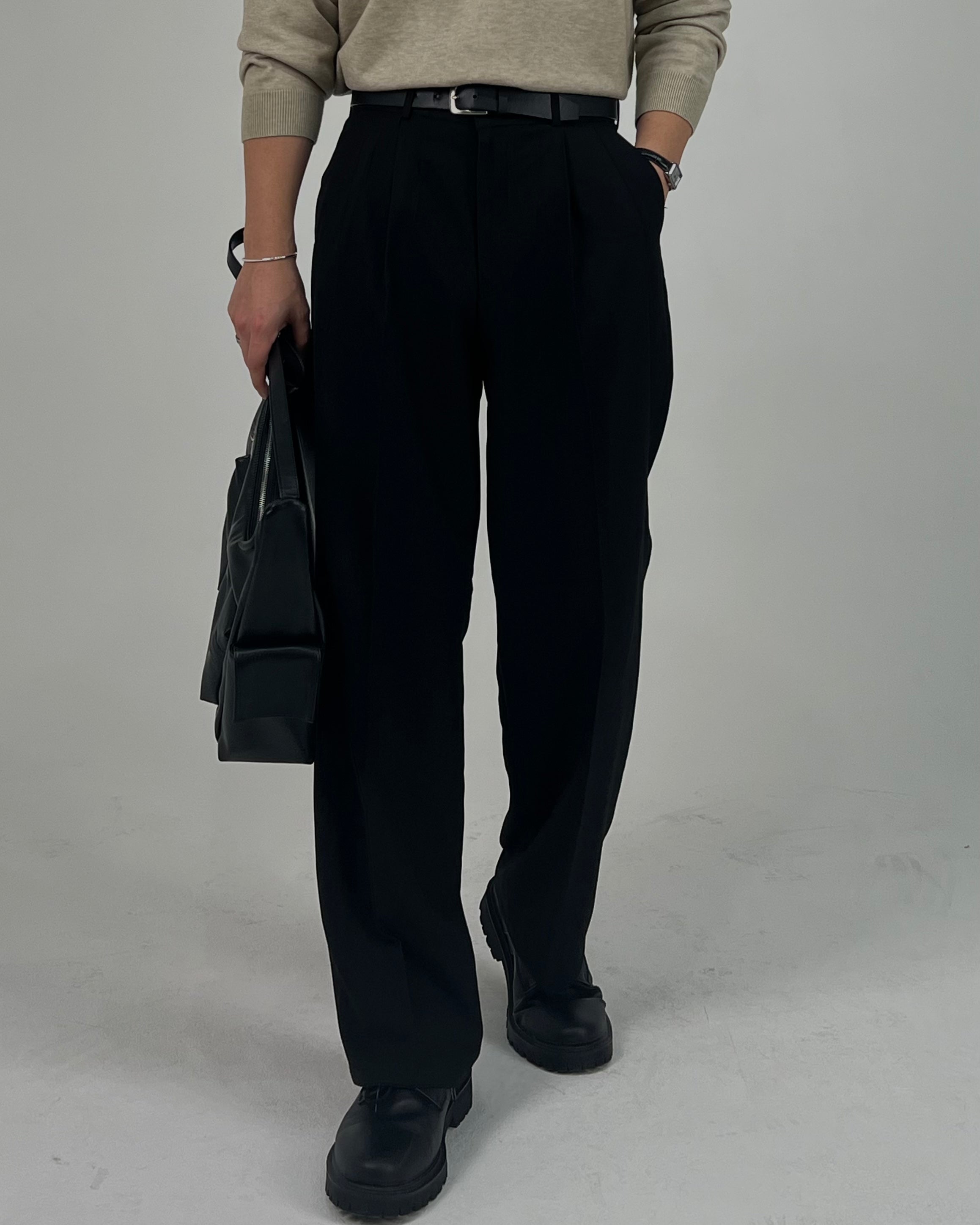 【2plan】May two tuck wide slacks 2plan】May two tuck wide slacks (2plan/スラックス) 104213138