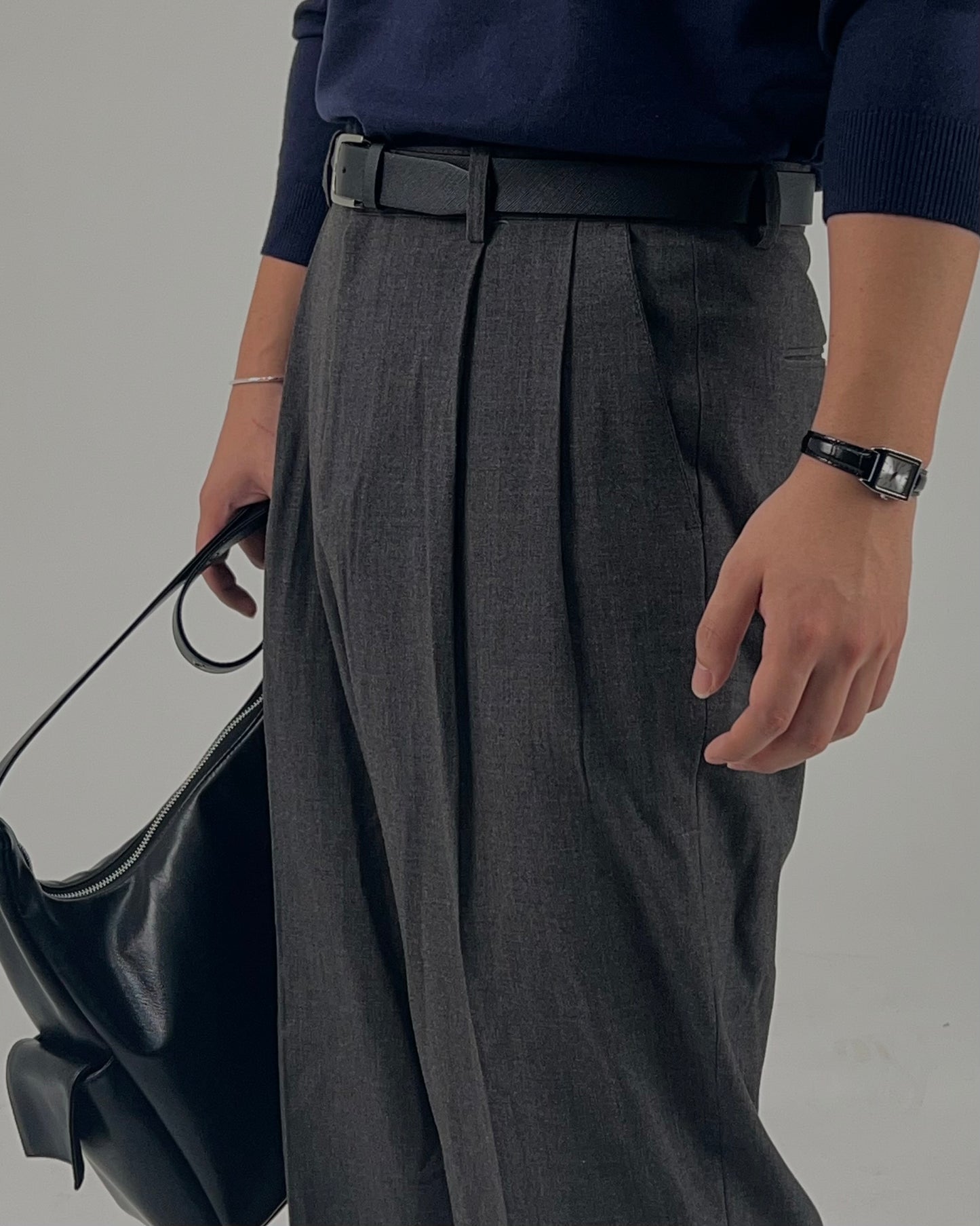 TR Double-Tuck Wide Slacks