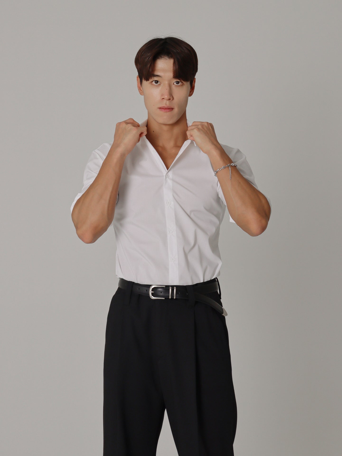 Muscle-Fit Premium Cotton Polo - White